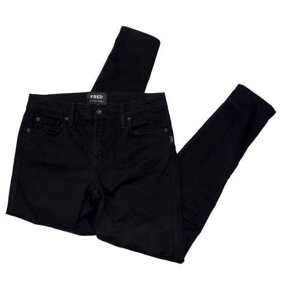 Fred by Fred Segal Womens Black Skinny Pants Size 28 Made in USA - Picture 1 of 12